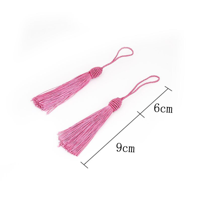 10 ks závesných lanových hodvábnych strapcov, strapcov na šitie, strapcov na tresky, kľúčových strapcov na ozdobu, záclony, šperky na výrobu doplnkov