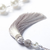 1 buc. Borduri de franjuri cu margele, 25 cm, ciucuri lucrați manual, accesorii cheie pentru bijuterii, bricolaj, cercei pentru geanți, pentru decorare pentru sufragerie.