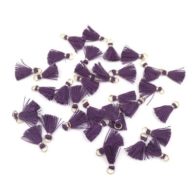 50 ks 1 cm bavlnená niť mini strapcový prívesok DIY remeselné materiály šperky náušnice ozdoby závesný prsteň malý strapcový lem