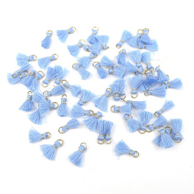 50 ks 1 cm bavlnená niť mini strapcový prívesok DIY remeselné materiály šperky náušnice ozdoby závesný prsteň malý strapcový lem