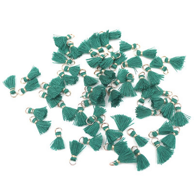 50 ks 1 cm bavlnená niť mini strapcový prívesok DIY remeselné materiály šperky náušnice ozdoby závesný prsteň malý strapcový lem