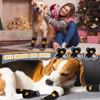 Pet Dog Shoes Socks puppy Outdoor Indoor Waterproof Non-slip Dog Shoes Dog Cat Socks Pet Paw Protector for Small Medium Dogs
