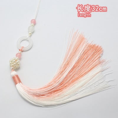 20-28 cm Kabantis virvė Šilko kutai Krašteliai Kinietiško stiliaus Kabliukai Pakabukai Papuošalai Rasti reikmenys Priedai