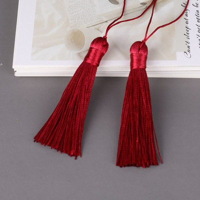 10Pcs 8cm Viseći konop Svila Za DIY Privjesak za ključeve Kuke za naušnice Privjesak Izrada nakita Pribor za pronalaženje Rese s resama