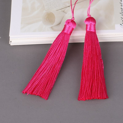 10Pcs 8cm Viseći konop Svila Za DIY Privjesak za ključeve Kuke za naušnice Privjesak Izrada nakita Pribor za pronalaženje Rese s resama