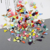 20 kom 1 cm pamučni konac Mini privjesak s kićankama Materijali za rukotvorine Nakit Naušnice Ukrasi Viseći prsten Mali rub s resama