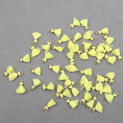 20 kom 1 cm pamučni konac Mini privjesak s kićankama Materijali za rukotvorine Nakit Naušnice Ukrasi Viseći prsten Mali rub s resama