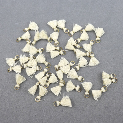 20 kom 1 cm pamučni konac Mini privjesak s kićankama Materijali za rukotvorine Nakit Naušnice Ukrasi Viseći prsten Mali rub s resama