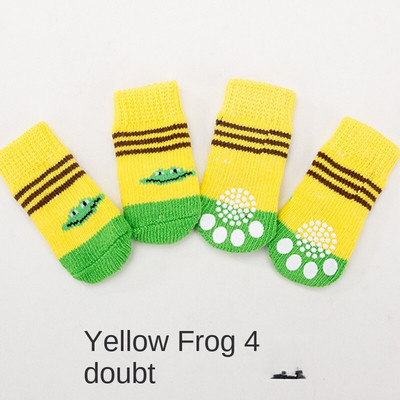 Șosete pentru animale de companie, de calitate, cu fundul anti-alunecare, pentru cățeluș, pentru câine, pentru picioare, set de picioare, pentru câine de pluș, pentru câine, pentru șosete din bumbac, numai 4