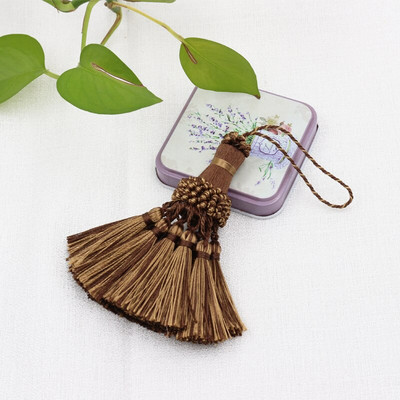 1 buc ciucuri aurii agățat decorațiuni meșteșuguri franjuri de mătase ciucuri brelocuri perie decor DIY pentru genți uși perdea semne de carte chei