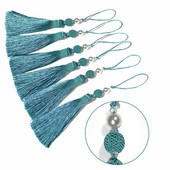 1 ks hodvábnych strapcov na zavesenie, prívesok na dekoratívne záclony, doplnky na kľúče, strapce na zaväzovanie na záclony, DIY remeslo, strapce na strapce