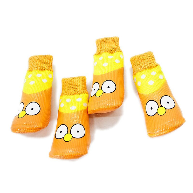 Gumové ponožky pre psov, doplnky pre topánočky, 4 ks, protišmykové, vonkajšie, protišmykové ponožky pre psy, čivavy, hrubé chrániče labiek, proti malým domácim zvieratám