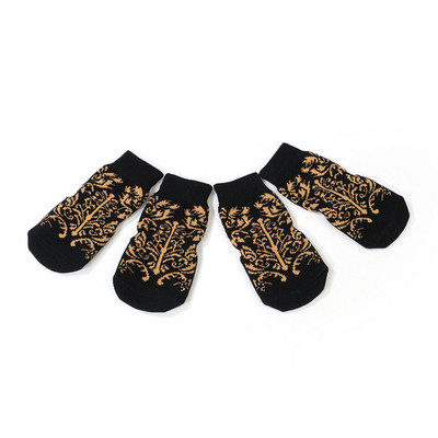 Зимни чорапи против хлъзгане за домашни любимци Топли щамповани карикатури Сладки чорапи за домашни кучета Предпазител за лапи за домашни любимци за малки, средни големи кучета Стоки за домашни любимци