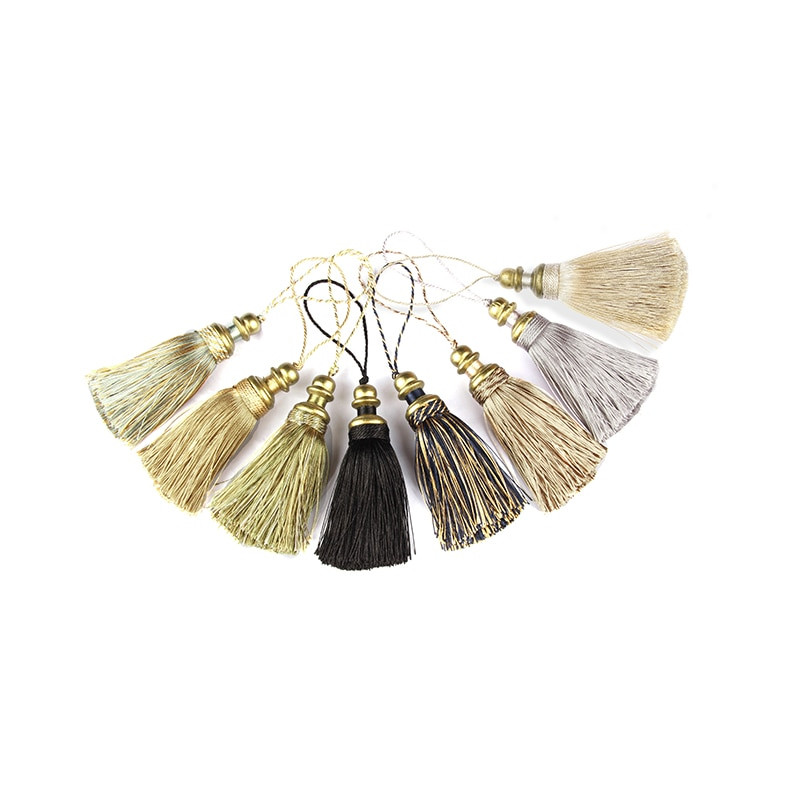 1 tk Rippnööriga siiditutid Narmasõmblustutid Trimmi Võtmetutid meisterdamiseks kaunistavad kardinatarvikud