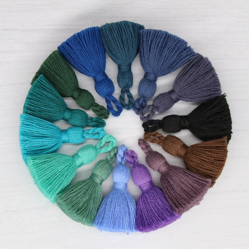 10 tk Mini käsitöö tutid 3 cm narmad tutid ripats kõrvarõngaste ehete valmistamiseks Võtmekardinate narmastega käsitöö tarvikud