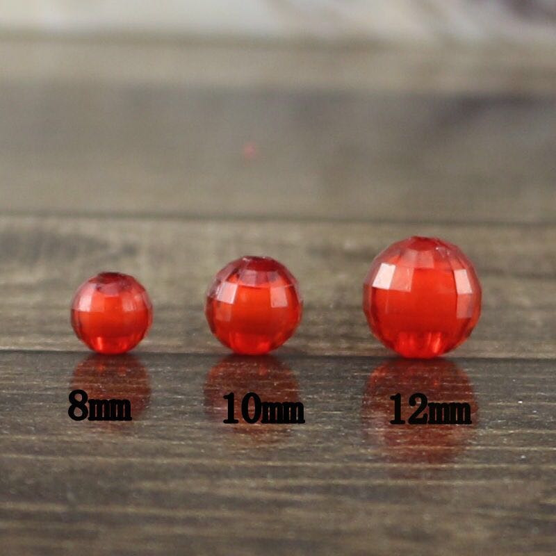 8/10/12mm Akrilas Laisvas tarpiklis arbūzų karoliukai „pasidaryk pats“ su karoliukais Durų užuolaidos Pintos Dekoracijos karoliai Apyrankės Vaikų žaislų gamyba