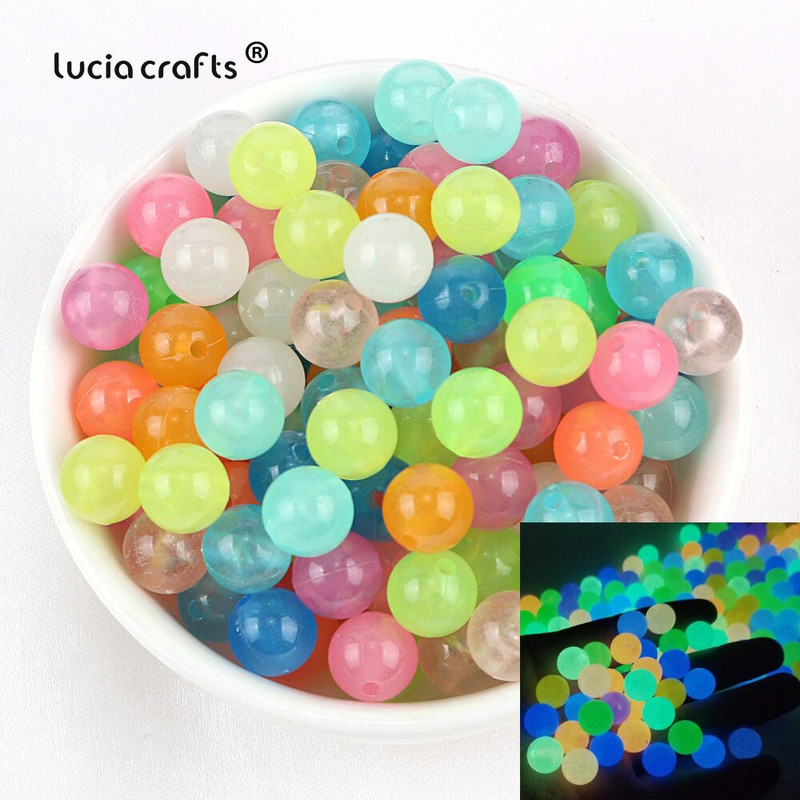 6/8/10/12 mm spēcīgas, gaišas Macaron krelles, kas mirdz tumsā Zvejas vaļīgas starplikas lodītes juvelierizstrādājumu marķēšanai DIY kaklarotas rokassprādze