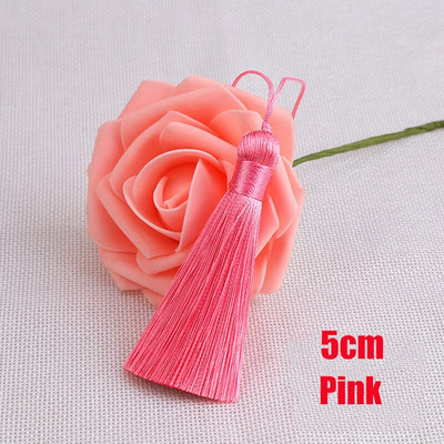 5cm polüester siidist tutt narmashari tutid kaunistus meisterdamiseks DIY ehted leiud Kodukaunistused Õmblemine Kardinad Aksessuaarid