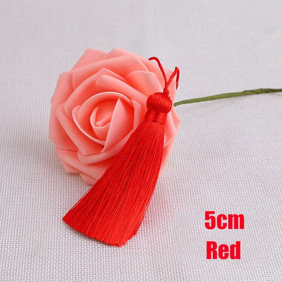 5cm polüester siidist tutt narmashari tutid kaunistus meisterdamiseks DIY ehted leiud Kodukaunistused Õmblemine Kardinad Aksessuaarid