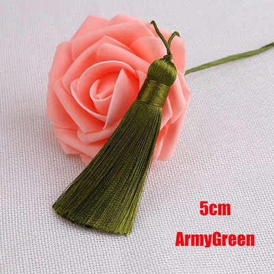 5cm polüester siidist tutt narmashari tutid kaunistus meisterdamiseks DIY ehted leiud Kodukaunistused Õmblemine Kardinad Aksessuaarid