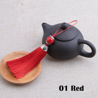 2 buc/lot ciucuri de mătase Perie cu franjuri Sling ciucuri Trim cu margele Pandantiv pentru coase draperii Accesorii pentru bijuterii DIY Decor de nuntă