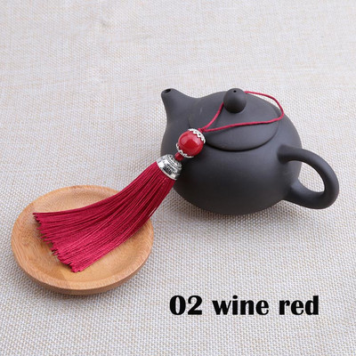 2 buc/lot ciucuri de mătase Perie cu franjuri Sling ciucuri Trim cu margele Pandantiv pentru coase draperii Accesorii pentru bijuterii DIY Decor de nuntă