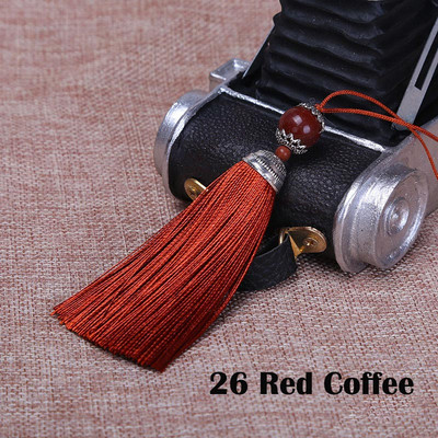 2 buc/lot ciucuri de mătase Perie cu franjuri Sling ciucuri Trim cu margele Pandantiv pentru coase draperii Accesorii pentru bijuterii DIY Decor de nuntă