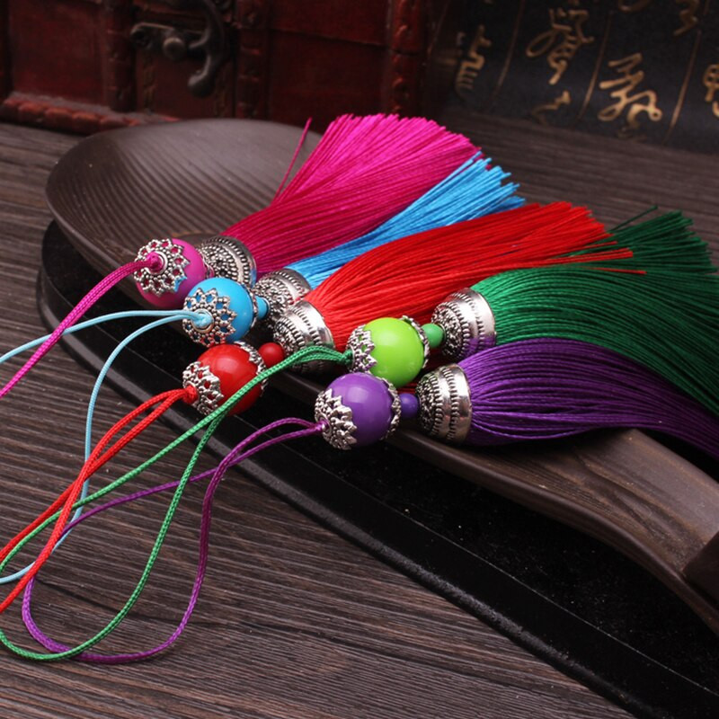 2 buc/lot ciucuri de mătase Perie cu franjuri Sling ciucuri Trim cu margele Pandantiv pentru coase draperii Accesorii pentru bijuterii DIY Decor de nuntă