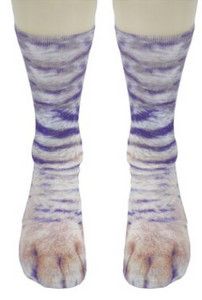 Mokré ponožky, ponožky s kopytami a zvieracími labkami, ponožky so strednou trubicou, DIY kreslené veľkoobchodné zákazkové