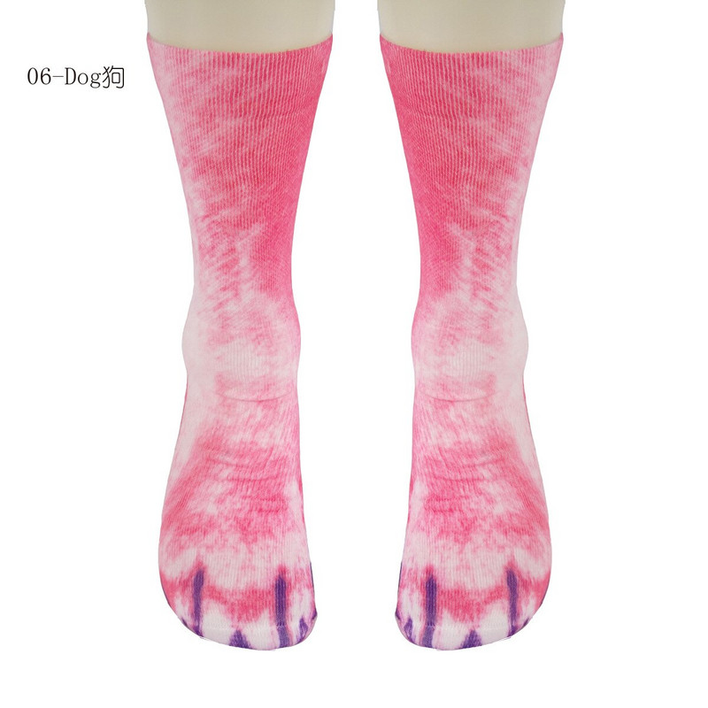 Mokré ponožky, ponožky s kopytami a zvieracími labkami, ponožky so strednou trubicou, DIY kreslené veľkoobchodné zákazkové