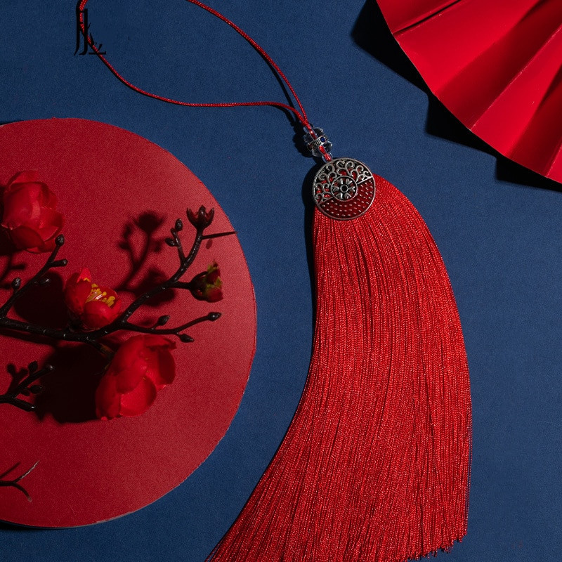 2/5 tk Retro Hiina stiilis tuti ripats DIY ehted Kardinad riidekott autodekoratiivmaterjalid käsitöötarbed klassikalises stiilis