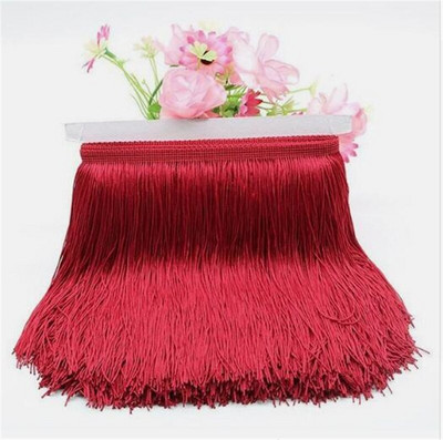 Didmeninė prekyba 1 metras/stal. 30 cm ilgi kutais nėriniai kutai poliesterio nėrinių puošmena juostelė Lotynų šokių sijonas užuolaidų kutais siuvimui