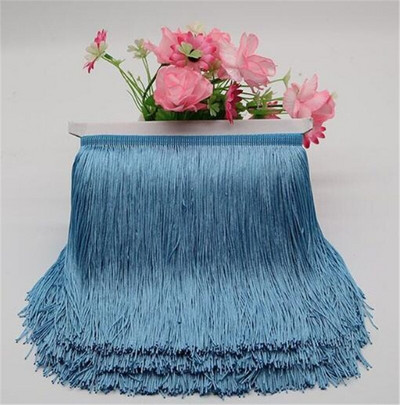 Didmeninė prekyba 1 metras/stal. 30 cm ilgi kutais nėriniai kutai poliesterio nėrinių puošmena juostelė Lotynų šokių sijonas užuolaidų kutais siuvimui