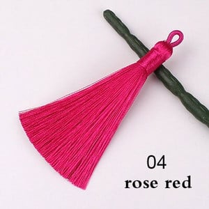 5 ks/sada 8 cm hodvábny strapec so závesným krúžkom, hodvábny strapec, ozdoba na kľúče, strapce na výrobu šperkov, bytové dekorácie