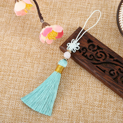 10 bucăți ciucuri cu mărgele de jad cu nod chinezesc, bricolaj, artizanat, bijuterii, pliculețe, îmbrăcăminte, lanț de chei pentru mașină, decorare, pandantive mici, ornamente netede cu franjuri