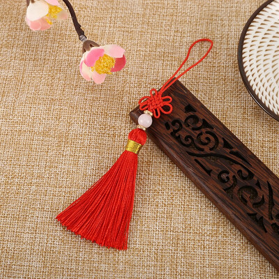 10 bucăți ciucuri cu mărgele de jad cu nod chinezesc, bricolaj, artizanat, bijuterii, pliculețe, îmbrăcăminte, lanț de chei pentru mașină, decorare, pandantive mici, ornamente netede cu franjuri