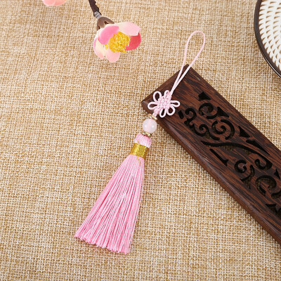 10 bucăți ciucuri cu mărgele de jad cu nod chinezesc, bricolaj, artizanat, bijuterii, pliculețe, îmbrăcăminte, lanț de chei pentru mașină, decorare, pandantive mici, ornamente netede cu franjuri