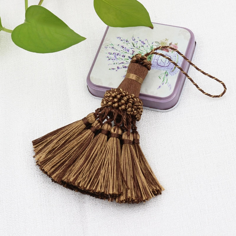 1 kom. Mala resa s resama Obrub za zavjese Viseći privjesak DIY Dodaci za sobu Ključ s resama Dodaci za vjenčani nakit