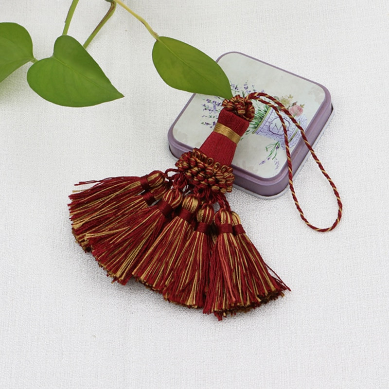 1 kom. Mala resa s resama Obrub za zavjese Viseći privjesak DIY Dodaci za sobu Ključ s resama Dodaci za vjenčani nakit