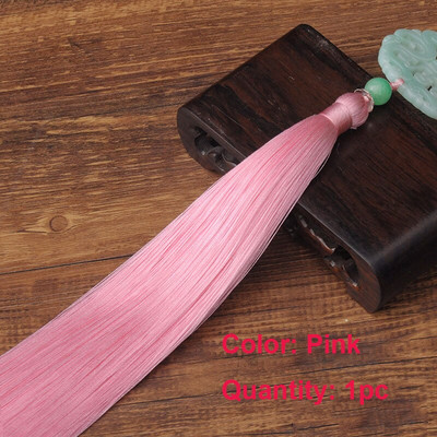 1PC imitație de jad Fu Shou talie ciucuri pandantiv și mătăsos moale ciucuri artizanale ciucuri lucrați manual pentru bijuterii DIY decorarea casei