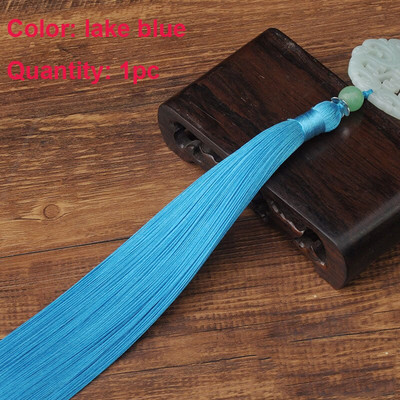 1PC imitație de jad Fu Shou talie ciucuri pandantiv și mătăsos moale ciucuri artizanale ciucuri lucrați manual pentru bijuterii DIY decorarea casei