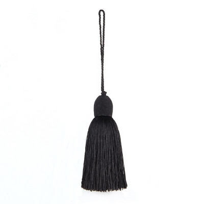 Φούντες από σχοινί κρεμαστά 1 τεμ. Ράψιμο Bang Silk Fringe Trim Key Tasel for DIY Curtain Accessories Home Decoration Bag Gift Gold Brush