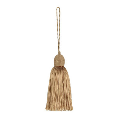 Φούντες από σχοινί κρεμαστά 1 τεμ. Ράψιμο Bang Silk Fringe Trim Key Tasel for DIY Curtain Accessories Home Decoration Bag Gift Gold Brush