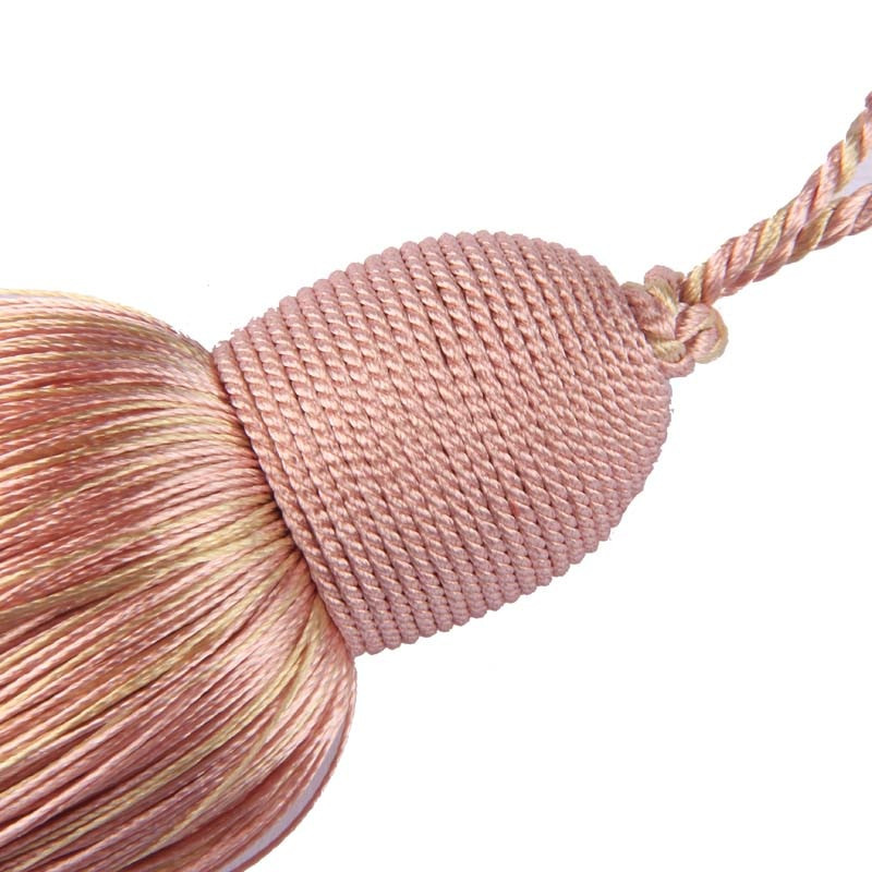 Φούντες από σχοινί κρεμαστά 1 τεμ. Ράψιμο Bang Silk Fringe Trim Key Tasel for DIY Curtain Accessories Home Decoration Bag Gift Gold Brush