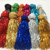 30cm laius glitter 7mm litrid Tutt Fringe Trimming Pitsikangas Ladina lava tantsu seelikud rõivad DIY Aksessuaarid FH23-2