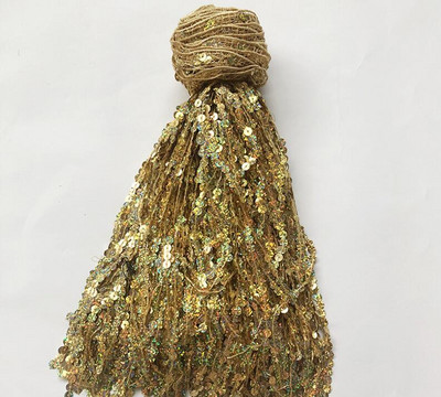 30cm laius glitter 7mm litrid Tutt Fringe Trimming Pitsikangas Ladina lava tantsu seelikud rõivad DIY Aksessuaarid FH23-2