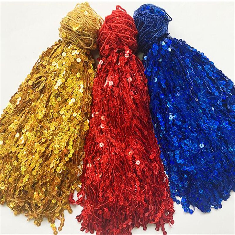 30cm laius glitter 7mm litrid Tutt Fringe Trimming Pitsikangas Ladina lava tantsu seelikud rõivad DIY Aksessuaarid FH23-2