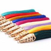 2Pcs Metalna kapica Resica Ledena svila Poliester Nakit Naušnice Odjevni dodaci Dekorativni materijal DIY Ručno izrađeni rukotvorini Ukrasi