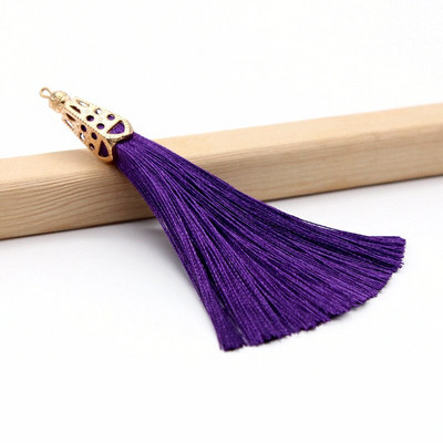 2Pcs Metalna kapica Resica Ledena svila Poliester Nakit Naušnice Odjevni dodaci Dekorativni materijal DIY Ručno izrađeni rukotvorini Ukrasi