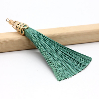 2Pcs Metalna kapica Resica Ledena svila Poliester Nakit Naušnice Odjevni dodaci Dekorativni materijal DIY Ručno izrađeni rukotvorini Ukrasi